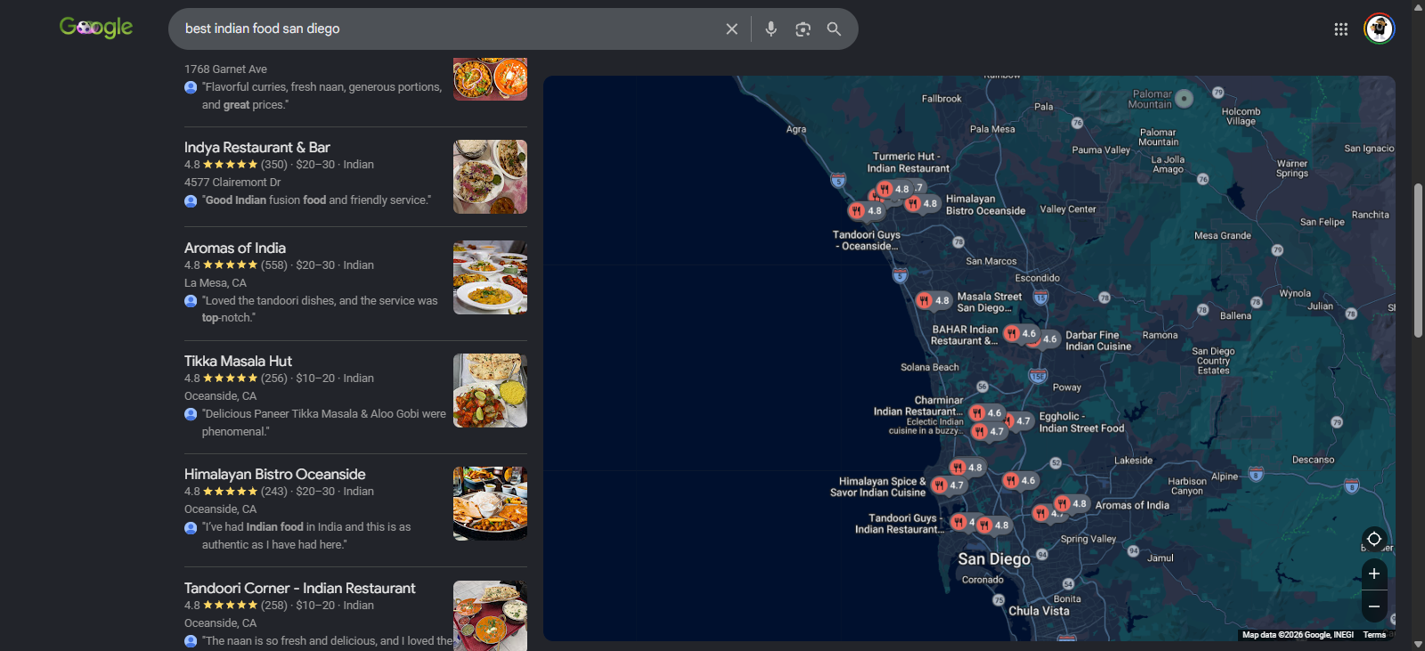 best indian food san diego
